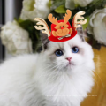 Drôle de Noël chapeau pour animal de compagnie chat de Noël bandeau de Noël en intérieur décoration de Noël 4